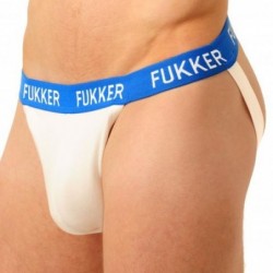 Jockstrap Fukker Blanc et bleu