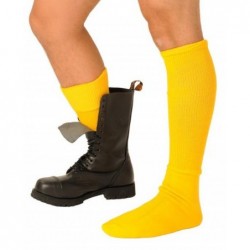 Chaussettes Boots Jaunes